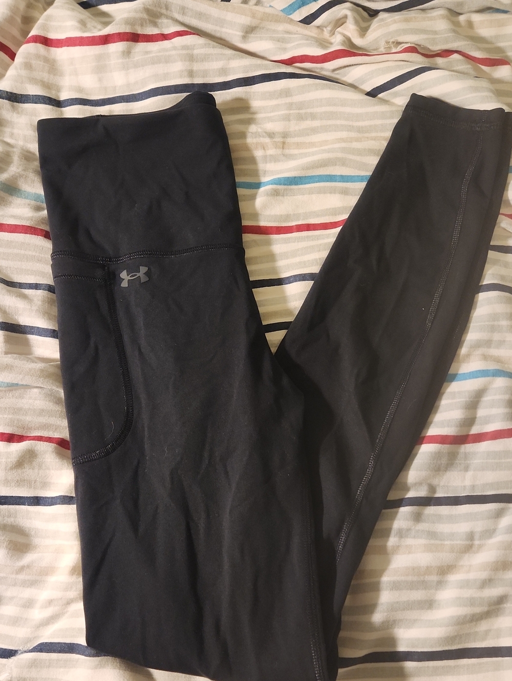Under Armour Women's Motion Ultra High Rise Leggings Tights Pants Black Medium - Picture 2 of 13